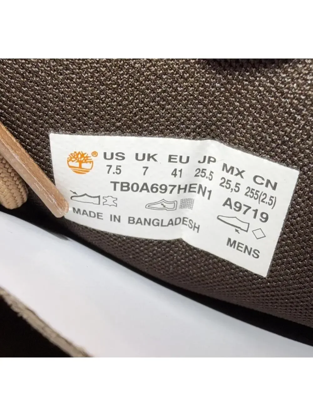 Mens Timberland Britton Road Wheat Full Grain Boot Size 7.5M